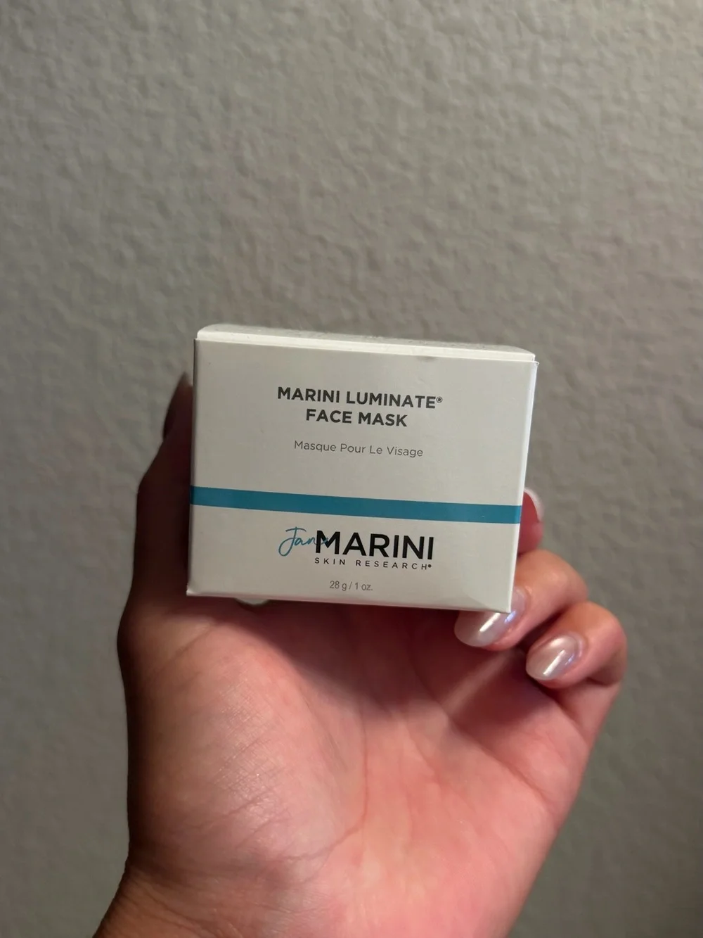 Jan Marini Luminate Face Mask - White with Teal Accent